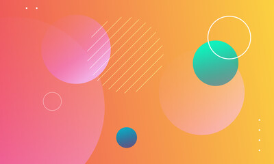 Obraz premium Minimal abstract geometric background. Vector illustration