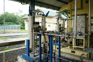 water treatment plant piping