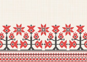 Ukrainian patterns. Sample.