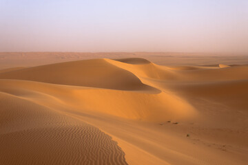 Fototapeta na wymiar Sand formations in the desert