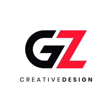 Creative modern letter GZ logo design vector