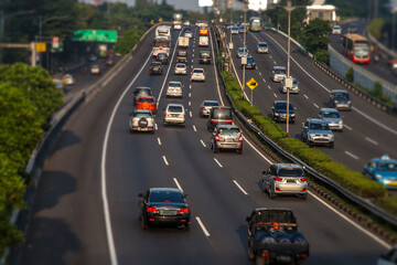  traffic jam on jakarta highway