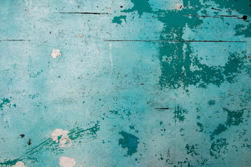 old blue painted wall texture background