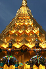 Golden Pagoda in the Royal Grand Palace in Bangkok, Thailand