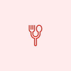 food y logo or restaurant logo - obrazy, fototapety, plakaty