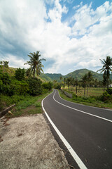 Fototapeta na wymiar Road in forest, Lombok Indonesia