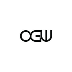 ogw letter original monogram logo design