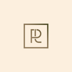 PL monogram template.	