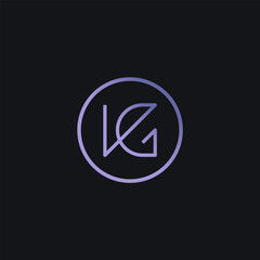 VG monogram template.