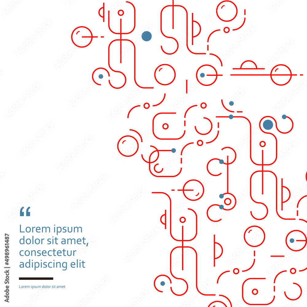 Leinwandbilder Geometry forms. Abstract poster design. Vector objects shapes. Figures minimalist modern decoration. Background for web and branding and patterns