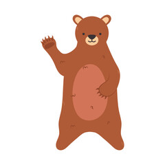 Plakat cute bear icon