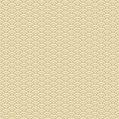 colorful simple vector pixel art seamless pattern of minimalistic beige scaly japanese water waves pattern