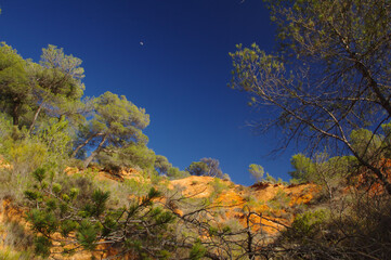 Paysage d'ocres de Provence à Roussillon