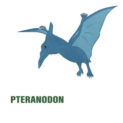 Illustration of cute pteranodon 01 © Cute2u