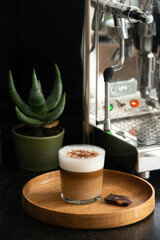 Milchkaffee mit Siebträgermaschine