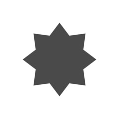 Star vector icon. Simple pictogram.