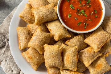 Homemade Microwaved Frozen Pizza Rolls