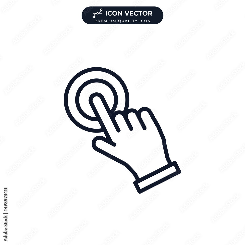 Poster user interaction icon symbol template for graphic and web design collection logo vector illustration