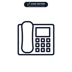 office phone icon symbol template for graphic and web design collection logo vector illustration
