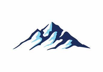 Iceberg logo synbol illustration isolated on white background