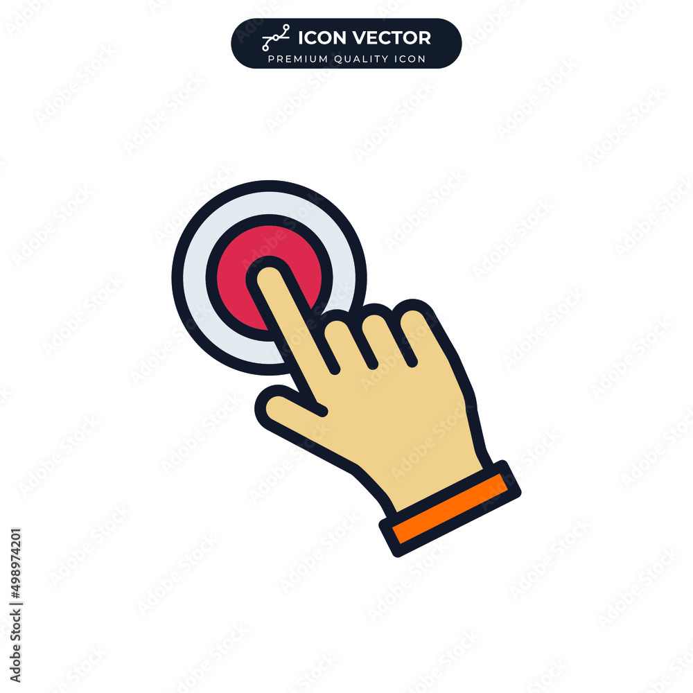 Poster user interaction icon symbol template for graphic and web design collection logo vector illustration