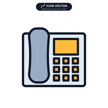 office phone icon symbol template for graphic and web design collection logo vector illustration