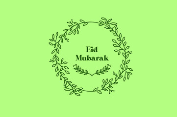 Eid Mubarak Festival Greeting Background Design Template