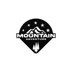 Simple Mountain Logo Design Vector is a creative illustration.