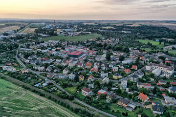 Suburb of Opava Jaktar with houses and streets