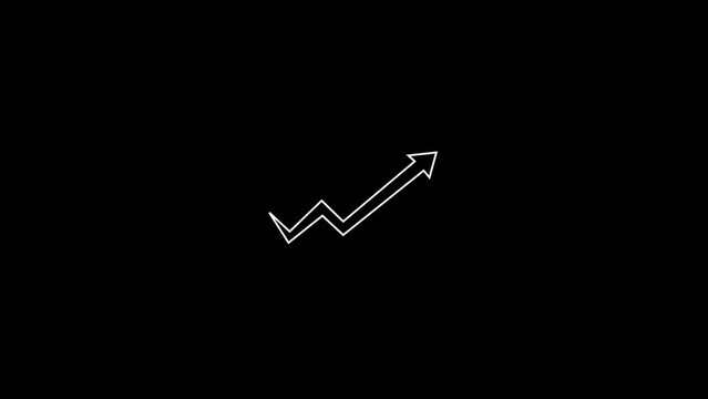 animated business icon on alpha channel