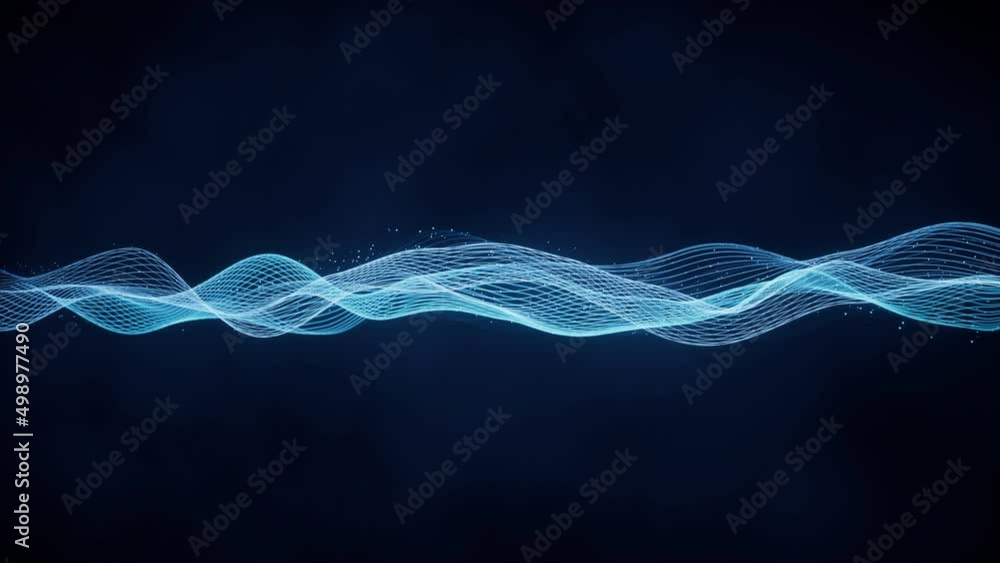 Poster flowing wave lines, curve pattern, 3d rendering.