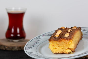 delicious turkish traditional dessert sambali