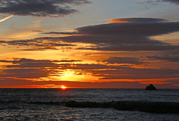 Sunset in Almunecar, Spain	