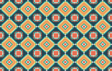 Geometric ethnic pattern embroidery design for background