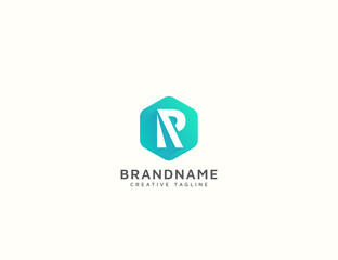 Modern letter RP logo design template
