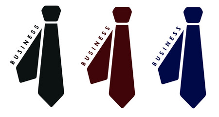 Tie icon. Business logo. Professional businessman symbol.