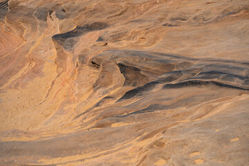 Natural sandstone formations in the desert