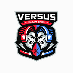 versus gaming esport logo design