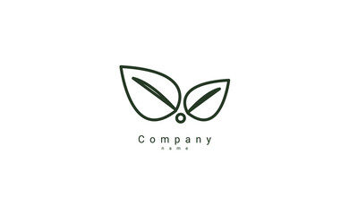 Organic Leaf Logo, health, greenery, plant, unique and aesthetic template