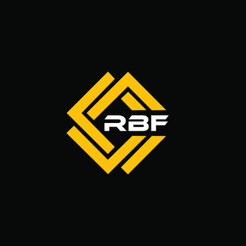  RBF 3 letter design for logo and icon.RBF monogram logo.vector illustration.