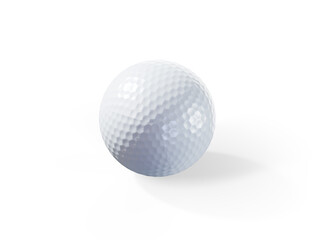 3d render white golf ball
