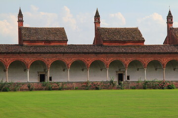 A visit in the monastery of Pavia, Italy