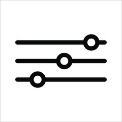 Vector adjustment button icon, on a white background.