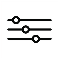 Vector adjustment button icon, on a white background.