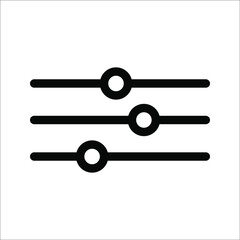 Vector adjustment button icon, on a white background.