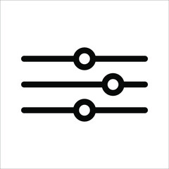 Vector adjustment button icon, on a white background.