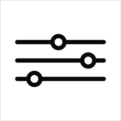 Vector adjustment button icon, on a white background.