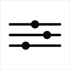 Vector adjustment button icon, on a white background.