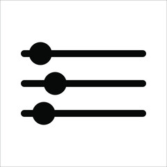 Vector adjustment button icon, on a white background.