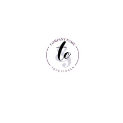 TC Initial letter handwriting and signature logo. Beauty vector initial logo .Fashion  boutique  floral and botanical